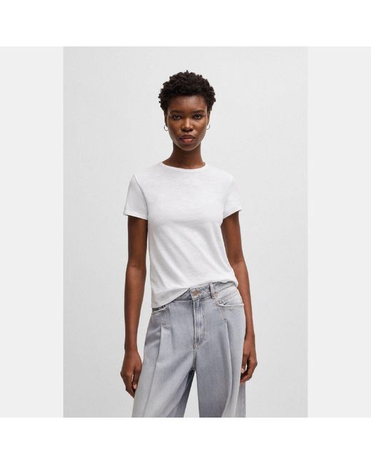 Boss White C Elsa Regular-Fit T-Shirt