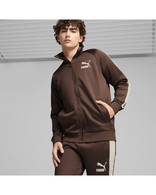 PUMA Brown Iconic Closed Hem Poly Jogger for men