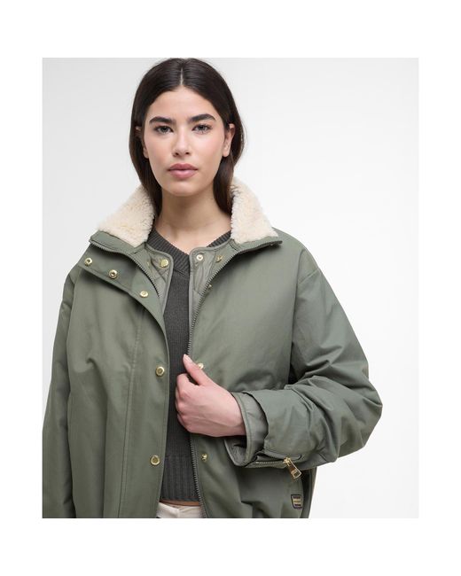 Barbour Green Luanda 3-In-1 Showerproof Long Sleeve Rain Anorak