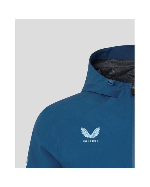 Castore Blue 26/27 England Cricket Rain Anorak Jacket for men