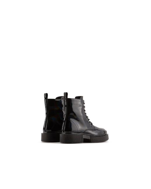 ARMANI EXCHANGE Black Ankle Boots
