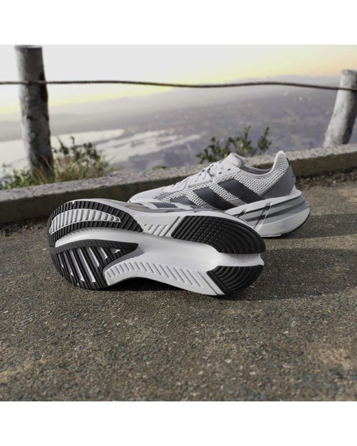 Adidas Gray Adistar 3 Sportswear Shoes for men