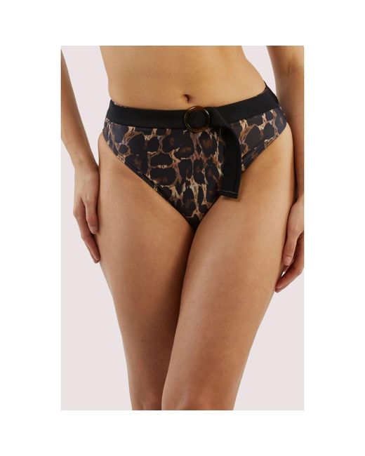 Playful Promises Black Eco Leopard Jayne Bikini Brief