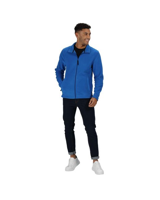 Regatta Blue Micro Full-Zip Fleece for men