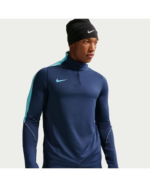 Nike Blue Strike 1/2-Zip Drill Top for men