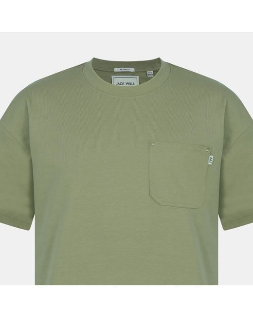 Jack Wills Green Oversized T-Shirt for men