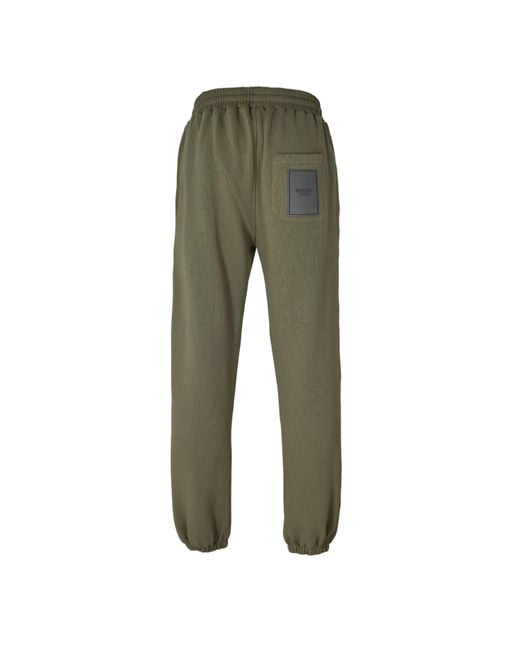 Mallet Green Closed Hem Fleece Joggers for men