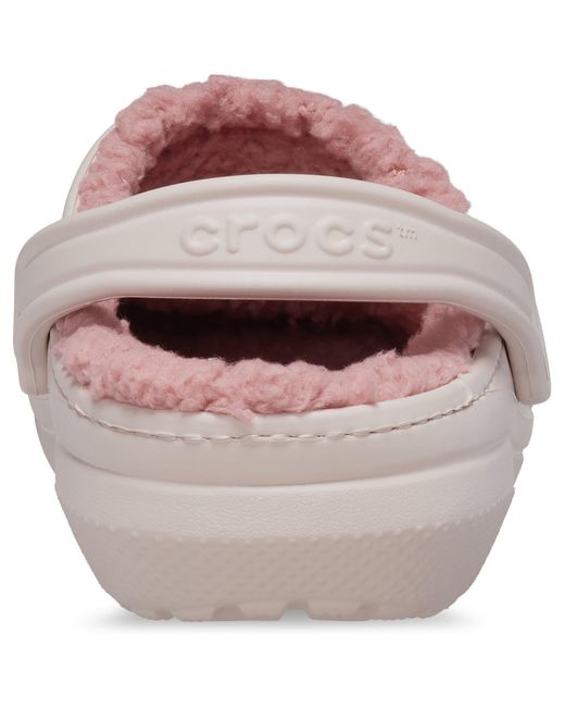CROCSTM White Classic Lined Mule Slippers