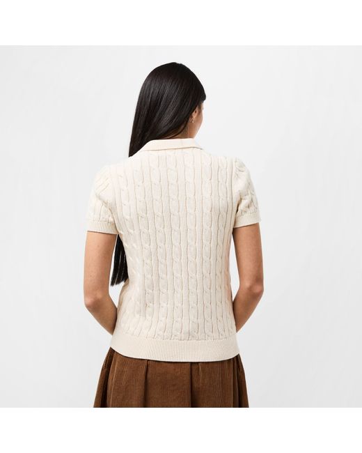 Ralph Lauren White Lrl Natrissa Knt Plo Ld61