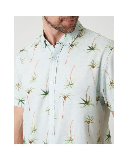 Saltwell Gray Short-Sleeve Oxford Shirt for men