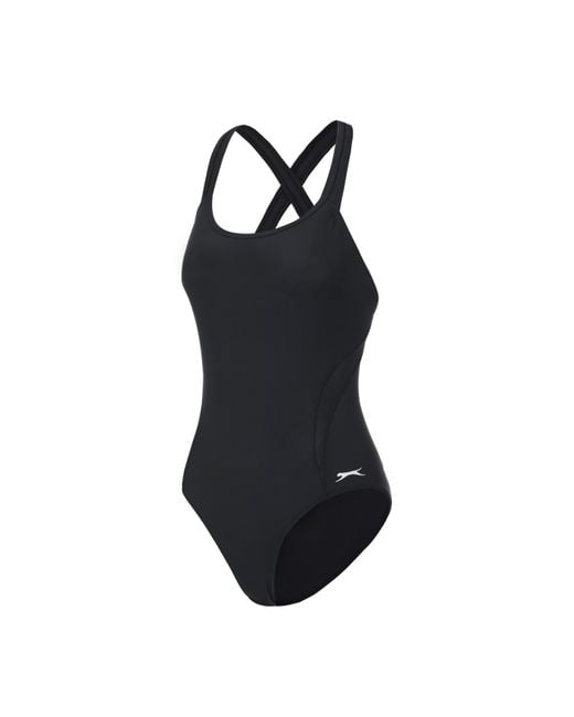Slazenger 1881 Black Lycra Xtra Life X Back Swimsuit Ladies