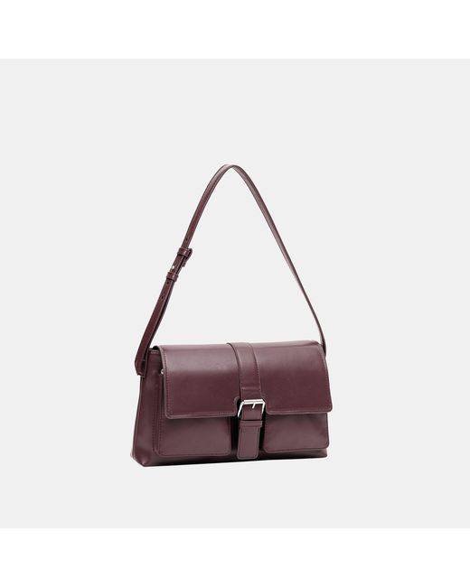 Firetrap Purple Pu Buckle Loop Shoulder Bag