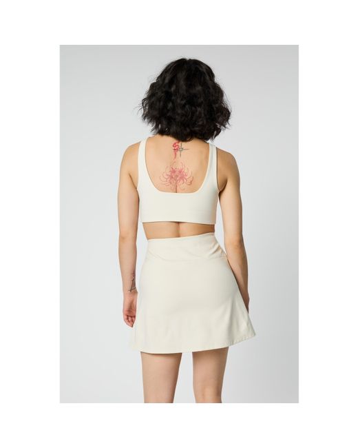 GIRLFRIEND COLLECTIVE White Tommy Non Wired Medium Impact Sports Bra