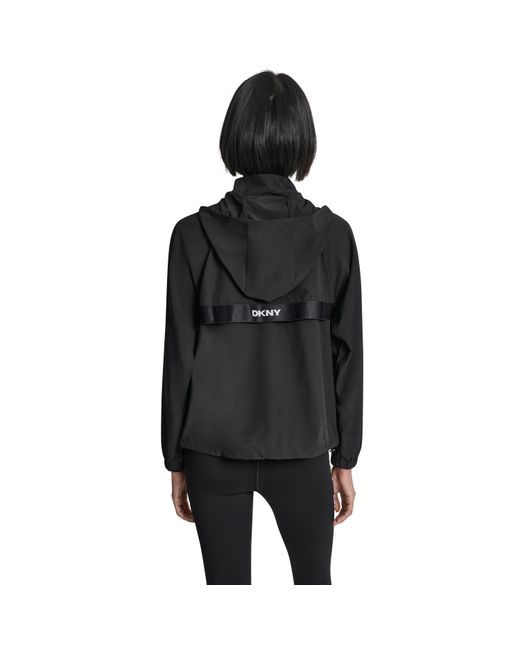 DKNY Black Windbreaker