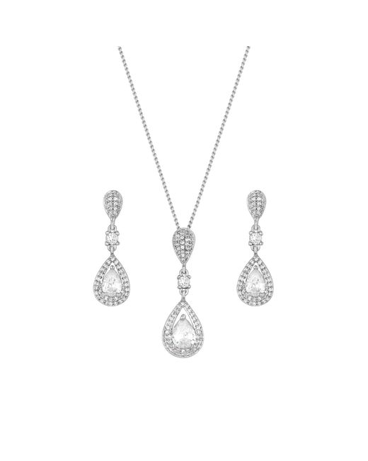 Jon Richard Black Plated Crystal Matching Set