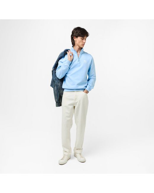 Lacoste Blue Adults Breathable Crew Neck Jumper