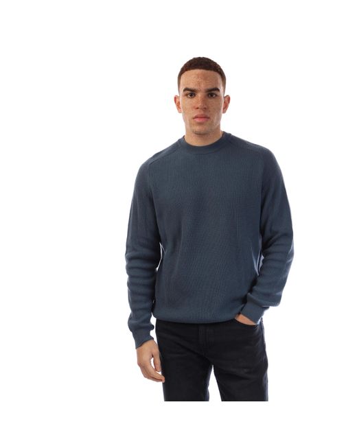 Boss Blue Ferro E Knitted Top for men