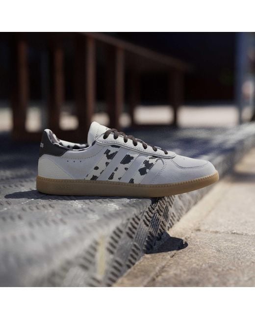 Adidas Gray Breaknet Sleek Suede Shoes