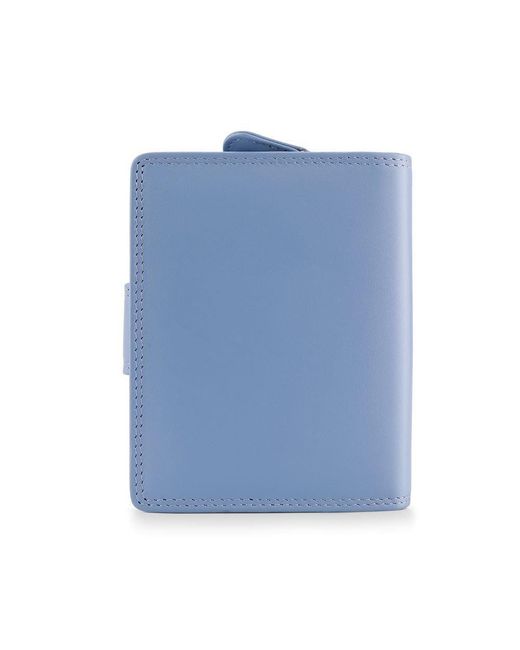 PRIMEHIDE Leather Blue Verona Small Trifold Leather Purse