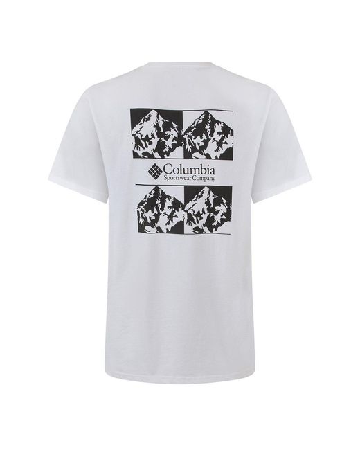 Columbia White Breaker Tide Graphic Tee for men