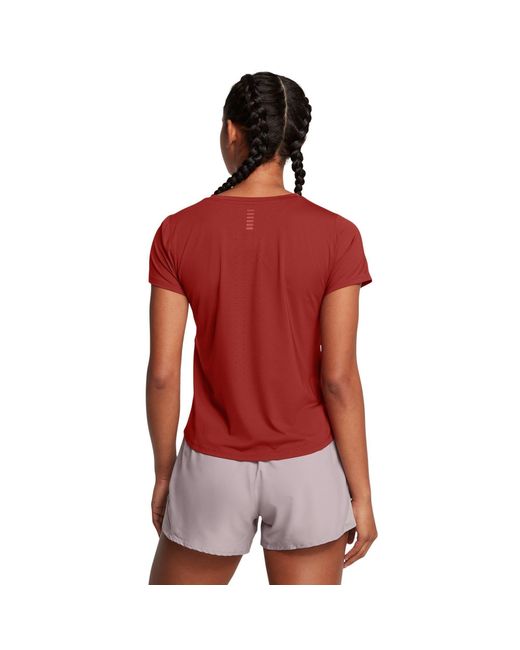 Under Armour Red Launch Elite Long-Sleeve Performance Gym Top