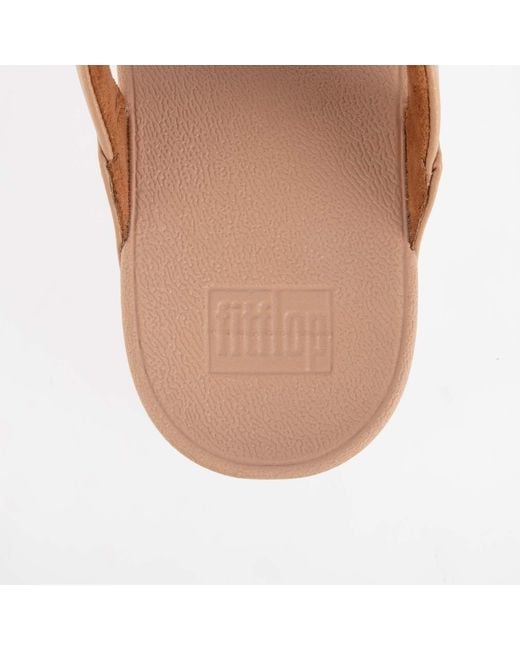 Fitflop Pink Fit Flop Lulu Shimmer Toe-Post Sandals