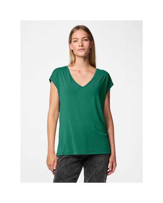 Pieces Green Regular Fit Knitted T-Shirt