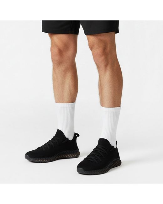 Jack Wills Black Knit Trainer for men