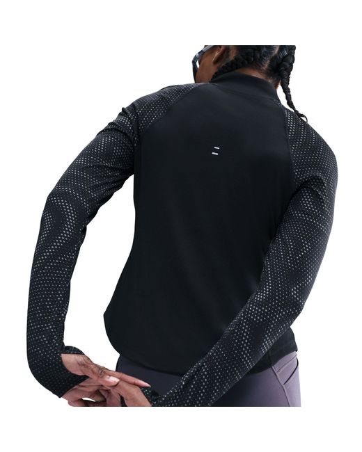 Nike Black T Flash Long Sleeve Running T-Shirt