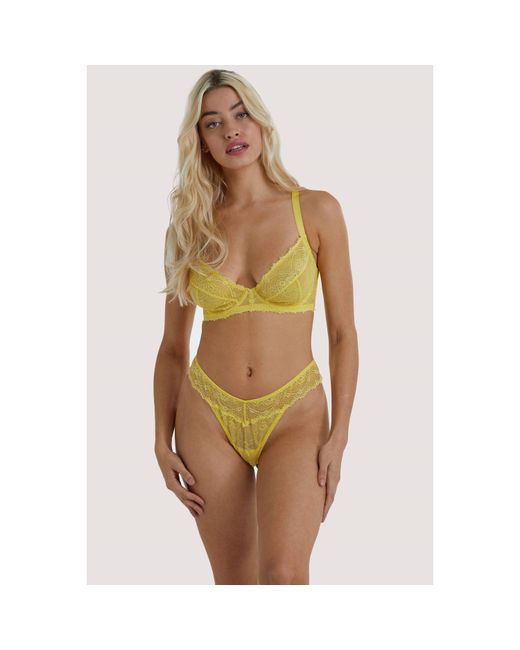 Wolf & Whistle Yellow Ariana Everyday Plunge Bra