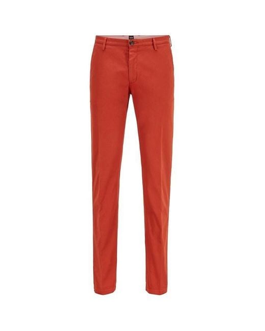 HUGO Red S Rice Chino Pants Open Orange 38w / 32l for men