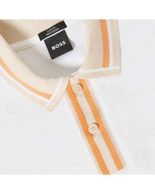 Boss White Phillipson Short Sleeve T-Shirt for men