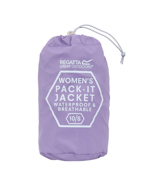Regatta Purple Pack It Iii Waterproof Jacket