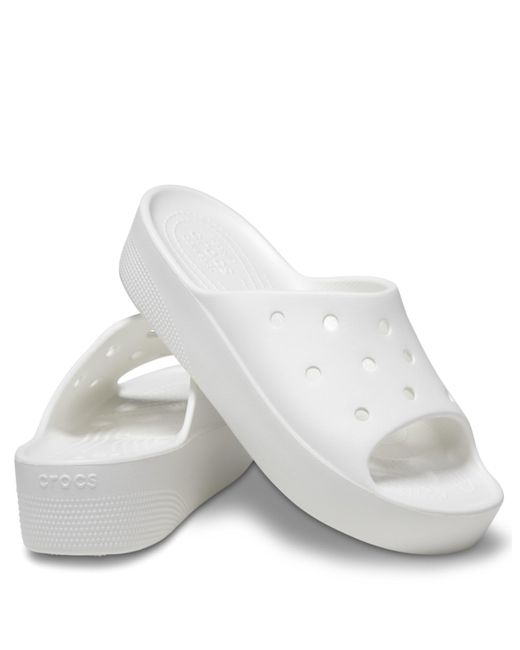 CROCSTM White Classic Sliders