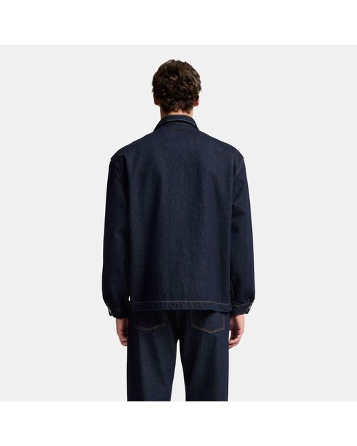 7 For All Mankind Blue Denim Overshirt for men