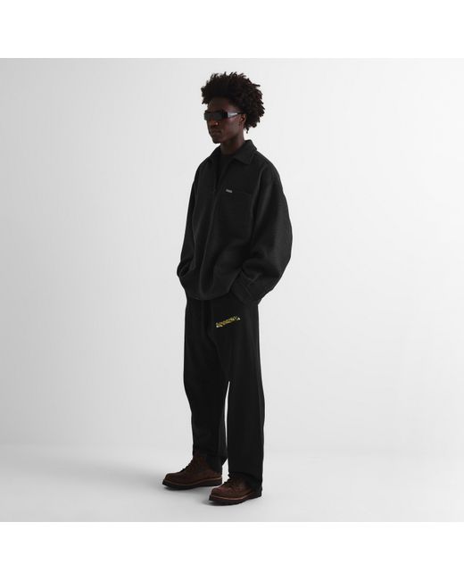 Balenciaga Black Open Hem Woven Tracksuit Joggers for men