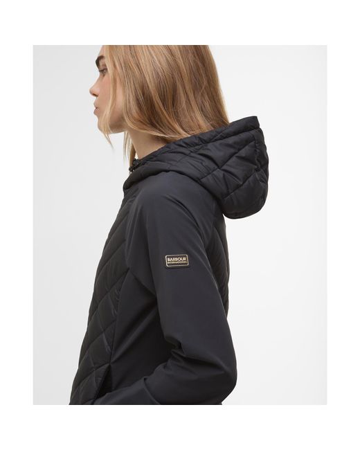 Barbour Black Dakota Quilted Sweatshirt