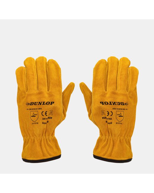 Dunlop Yellow Workwear Gloves for men
