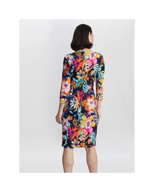 Gina Bacconi Multicolor Dana Jersey Shift Dress