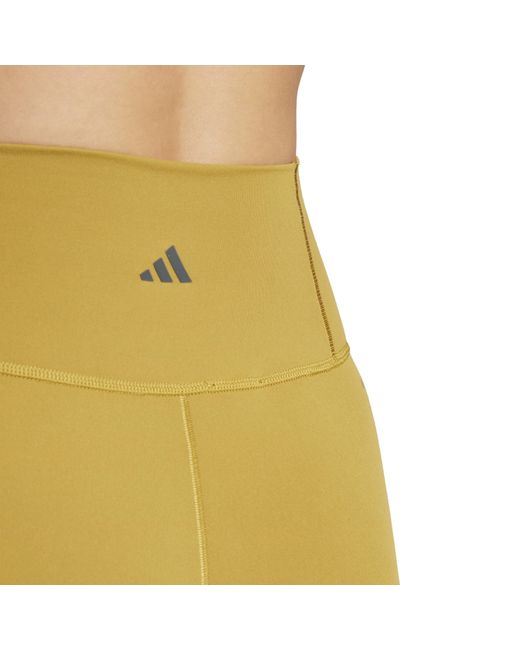 Adidas Yellow All Me 5-Inch Short Leggings