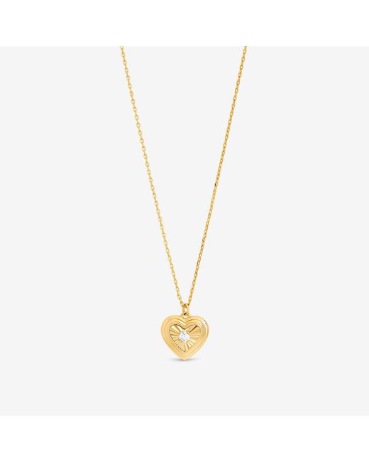 Jon Richard Red 18K Plated Heart Pendant