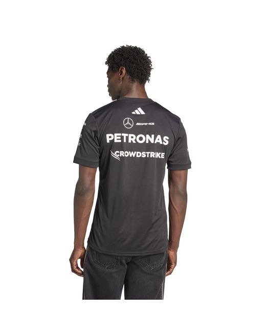 Adidas Black Mercedes Amg Petronas Formula One Team Driver Shirt for men