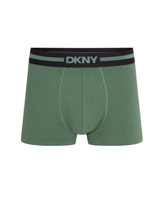 DKNY Green 3 Pack Trunks Carmel for men