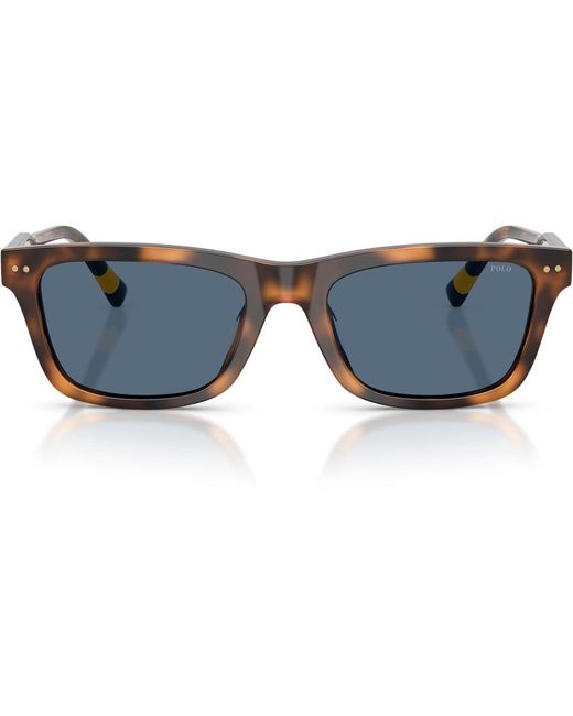Polo Ralph Lauren Blue 0Ph4240U Square Sunglasses for men