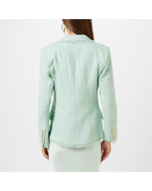 L'Agence Green Kenzie Structured Blazer