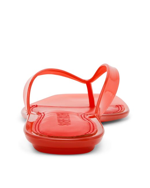 Steve Madden Red Flip Flops