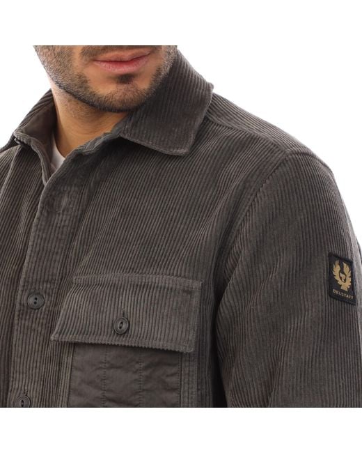 Belstaff Black Corduroy Fallgate Shirt for men