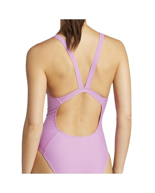 Adidas Purple Ess One Piece Swimsuit
