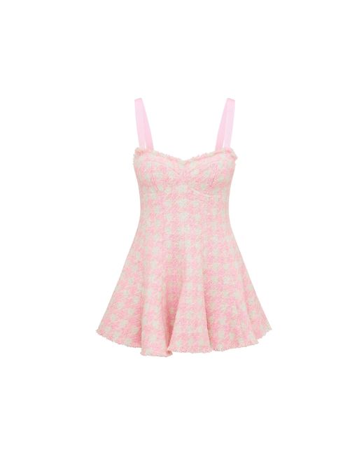 LoveShackFancy Pink Josalie Mini Dress