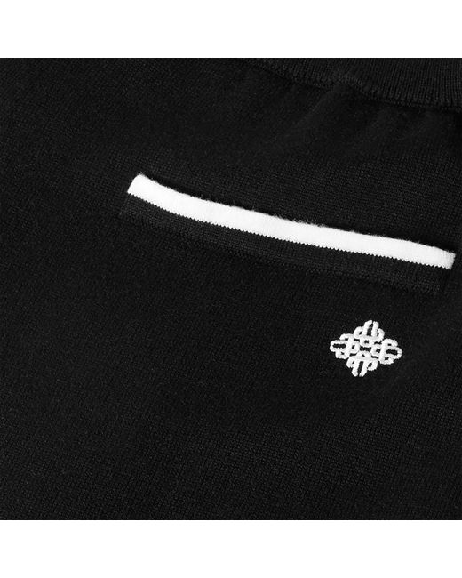 The Couture Club Black Knitted Panel Trousers